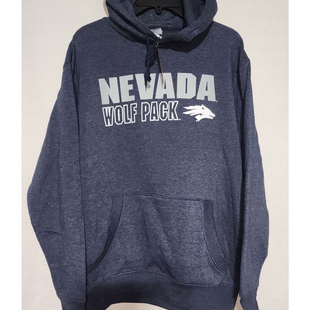 Nevada wolf men's blue hoodie medium